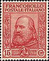 Image 12A 1910 Italian stamp commemorating the 50th anniversary of the Expedition of the Thousand