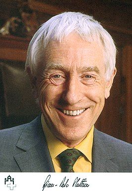 Gian-Reto Plattner als voorzitter van de Kantonsraad, 2002.