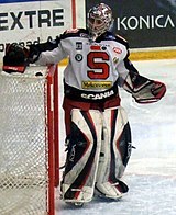 Jhonas Enroth, a Swedish goaltender, was drafted by the Sabres in the second round of the 2006 NHL Entry Draft. JhonasEnrothSodertalje.jpg