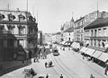 Egertorget i Karl Johans gate i 1880-årene Foto: Axel Lindahl