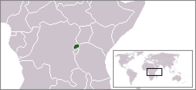 Location map of Rwanda