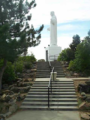 Sacred Heart statue at Mother Cabrini Shrine in Golden, Colorado