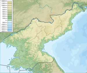 Pyongyang li ser nexşeya Korêya Bakur nîşan dide