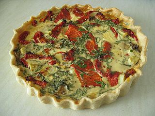 <span class="mw-page-title-main">Quiche</span> French savoury custard tart