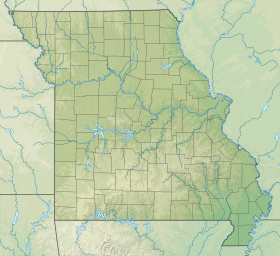 Map showing the location of Mastodon State Historic Site