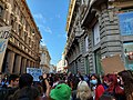 Proteste a Milano il 1º ottobre 2021, durante la Pre-COP26