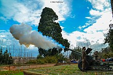 105/22 Mod. 14/61 on Janiculum in Rome firing at noon Cannone del Gianicolo.jpg