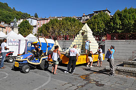 A float of lavender at the Corso in Digne