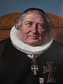 Domproost Eggert Christopher droeg het Commandeurskruis zoals de Deense Lutherse geestelijken dat nog steeds doen.
