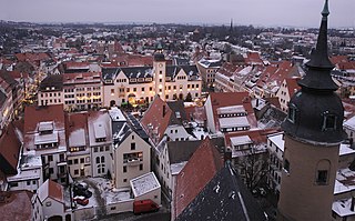 Freiberg Place in Saxony, Germany