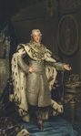 Gustav III iförd sin kröningsdräkt. Målning av Alexander Roslin.