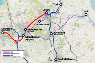 <span class="mw-page-title-main">Northern Powerhouse Rail</span> Proposed railway network in the North of England