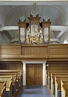 Interieur met orgel