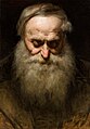 Study of the head of an old man label QS:Len,"Study of the head of an old man" label QS:Lpl,"Studium głowy starca" 1858