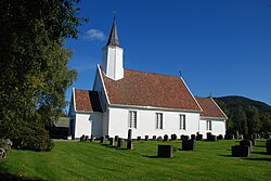 View of Jelsa Church, the main church for the municipality