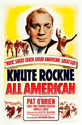 Description de l'image Knute Rocknie, All American (1940 poster).jpg.