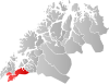 チェルスンの位置の位置図