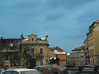 The architecture of Hradčany Neighborhood