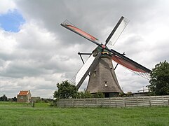 Le Kleine of Lage Molen (petit ou bas moulin) de Nieuw Lekkerland.