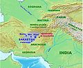 Sakastan in 100 BC.