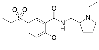 <span class="mw-page-title-main">Sultopride</span> Antipsychotic medication