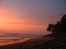 Sunset at Varkala Beach Varkala Beach.jpg