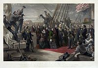 The visit of her majesty Queen Victoria to the Arctic ship Resolute William Simpson, 1859