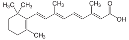 Skeletal formula of retinoic acid