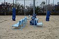 Chaises Luxembourg au Brooklyn Bridge Park de New York.