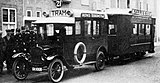 Tractortram tussen Sloten en de Overtoomse Sluis in 1922