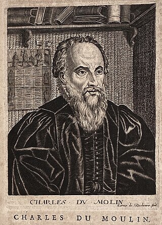 <span class="mw-page-title-main">Charles Dumoulin</span> French jurist (1500–1566)