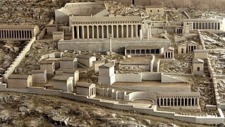 Maquette du sanctuaire de Delphes. Musée archéologique de Delphes.