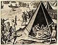 Image 31Francis Drake's 1579 landing in "New Albion" (modern-day Point Reyes); engraving by Theodor De Bry, 1590. (from History of California)