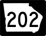 State Route 202 marker