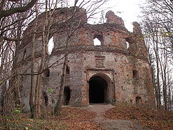 Herburt castle ruins near Dobromyl