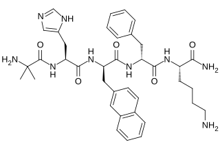 <span class="mw-page-title-main">Ipamorelin</span> Peptide selective agonist of the ghrelin/growth hormone secretagogue receptor