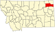 State map highlighting Roosevelt County