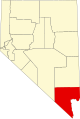 State map highlighting Clark County