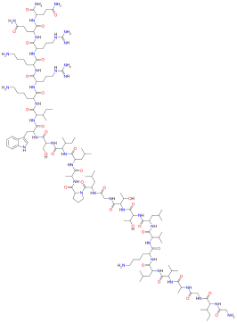 Structuurformule van mellitine