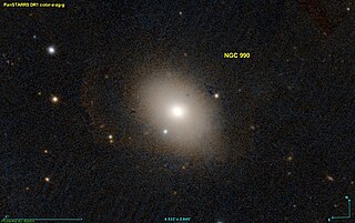 <span class="mw-page-title-main">NGC 990</span> Galaxy located in the constellation Aries