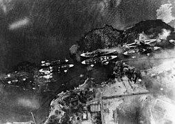 Pearl Harbor Japanese recon photo of battleship row 80G30551.jpg