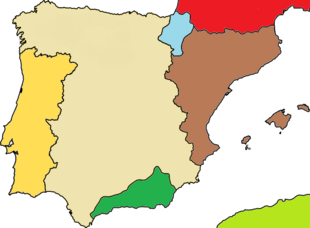 Batalla d'Araviana està situat en Península Ibèrica 1150