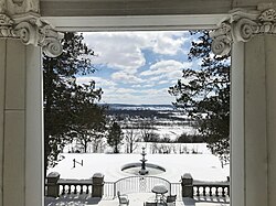 View of a snowy landscape in the township