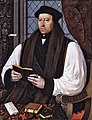 Image 13 Thomas Cranmer Painting: Gerlach Flicke Thomas Cranmer (1489–1556, depicted in 1545) was a leader of the English Reformation and Archbishop of Canterbury during the reigns of three monarchs. Ascending to power during the reign of Henry VIII, under Edward VI he was able to promote a series of reforms in the Church of England. He was executed for treason under Mary I. More selected portraits
