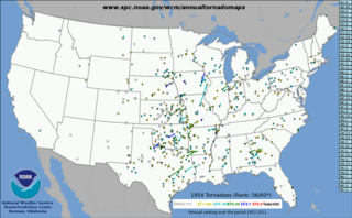 <span class="mw-page-title-main">Tornadoes of 1954</span>