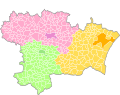 Arrondissement Carcassonne od 2017 (růžové)