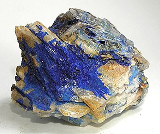 <span class="mw-page-title-main">Linarite</span> Copper lead sulfate hydroxide mineral