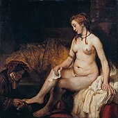 Bathsheba at Her Bath, modelled by Hendrickje, 1654