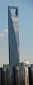 Shanghai World Financial Center kilka miesięcy przed otwarciem w 2008