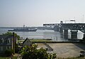 Elrod about to pass through the George P. Coleman Memorial Bridge on the York River, Virginia, Summer 2011